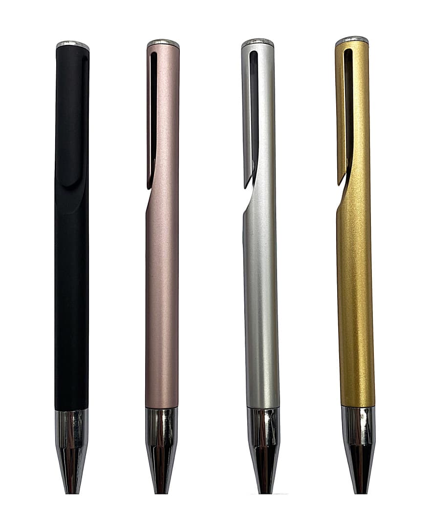 Matte Black Metal-Trim Ballpoint Pen · Product view