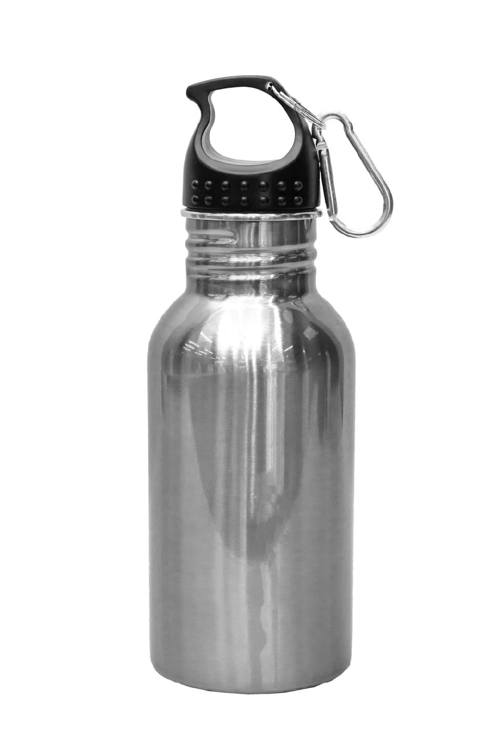 Polished Stainless Steel Sports Bottle 450ml · Product view