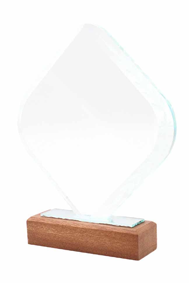 Seren Wooden Crystal Plaque · Product view