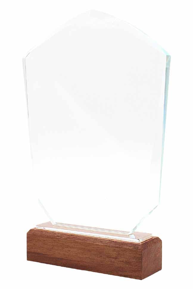 Landon Wooden Crystal Plaque · Product view