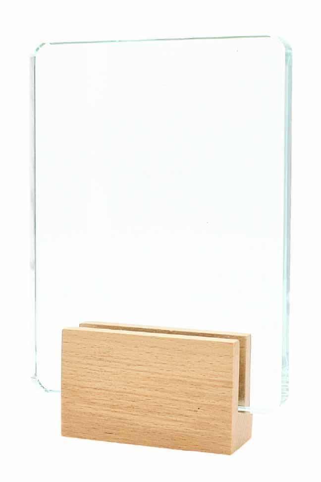 Stone Wooden Crystal Plaque · Product view