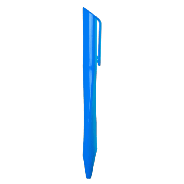 Faceted Barrel Ballpoint Pen with Cap · Sea Blue · colour reference