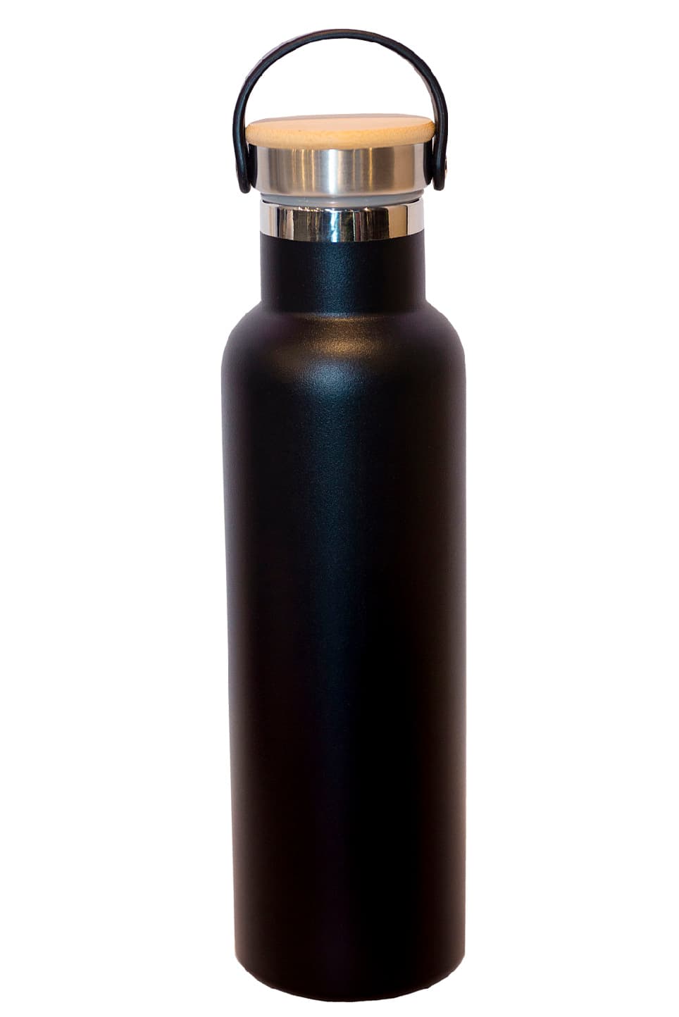 ThermaCraft Stainless Steel Bottle 600ml · Black · front