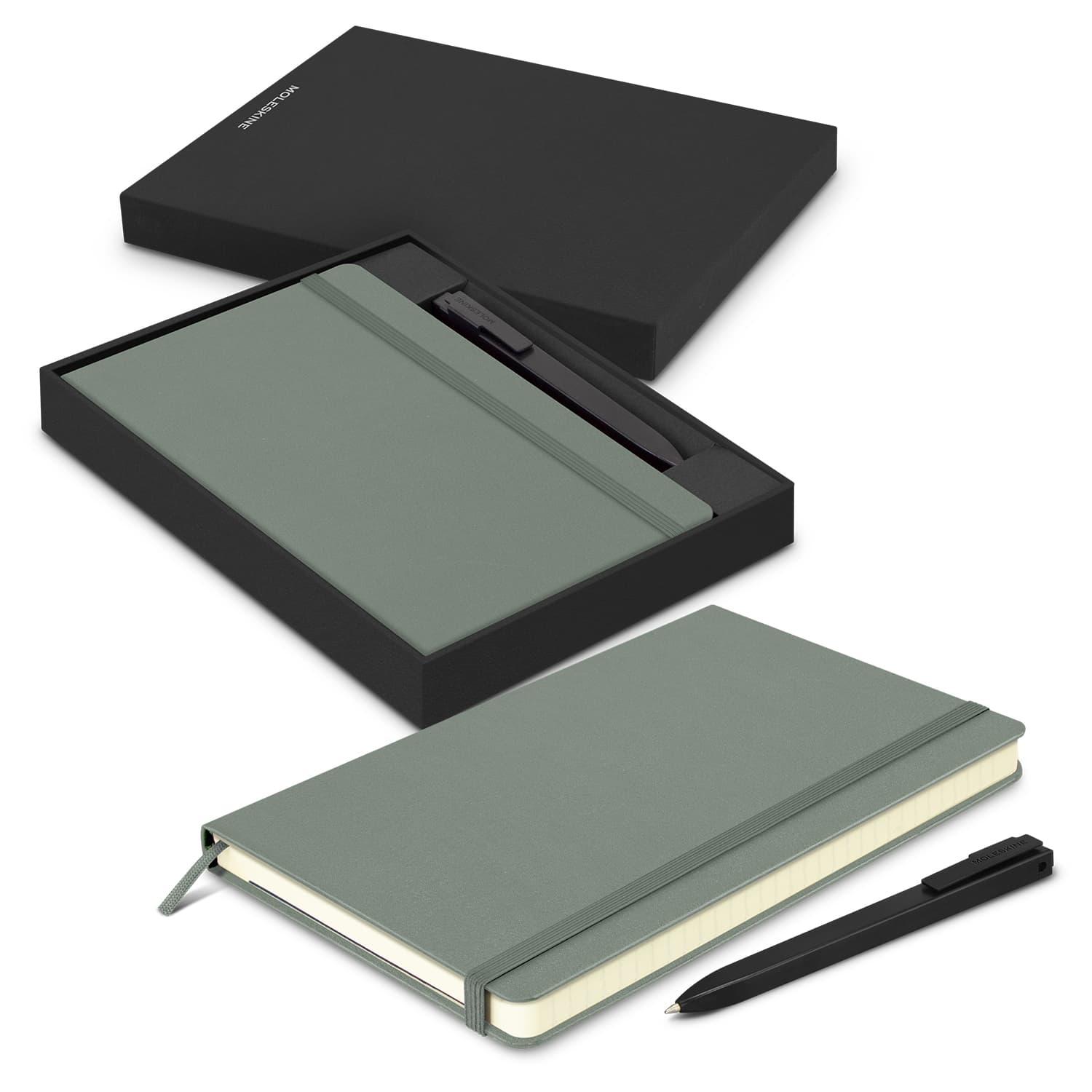 Moleskine Notebook and Pen Gift Set in a black presentation box
