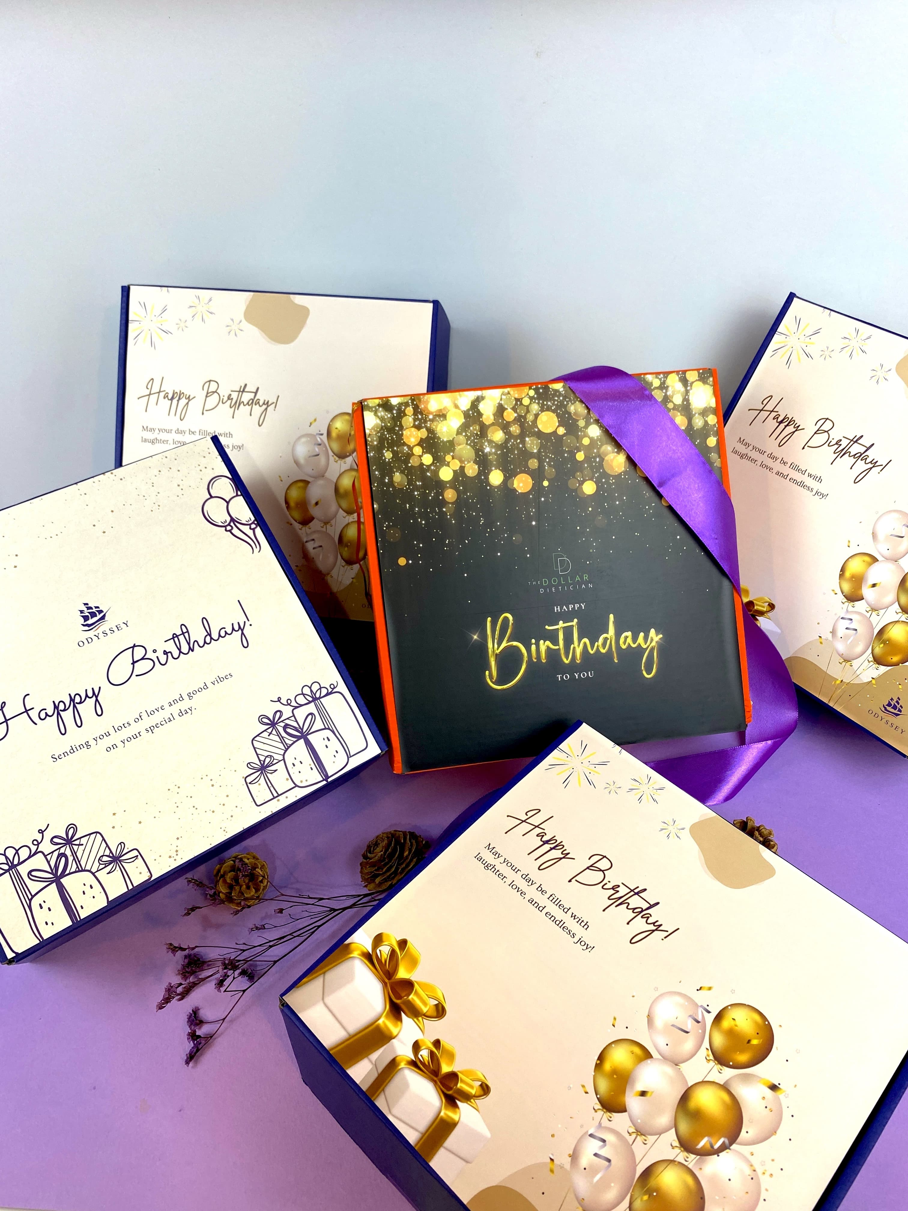 Branded gift box ready for ad-hoc dispatch