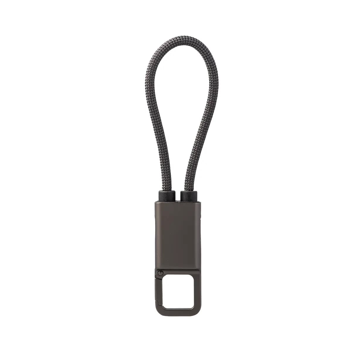 MARIO – 60W RPET Charging Cable & Keychain USB-C to USB-C - Image 1