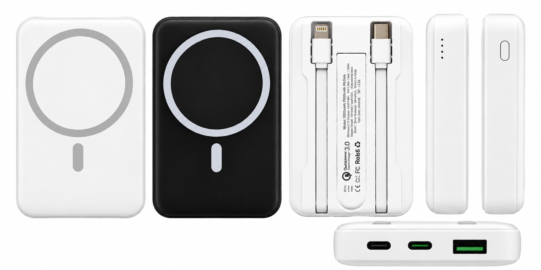 PB27 10000mAh Magnetic Wireless Fast Charging Power Bank - Image 1