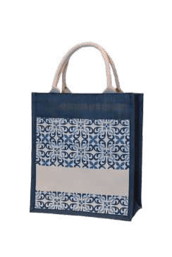 Laminated Jute And Canvas Tote Bag · Product view