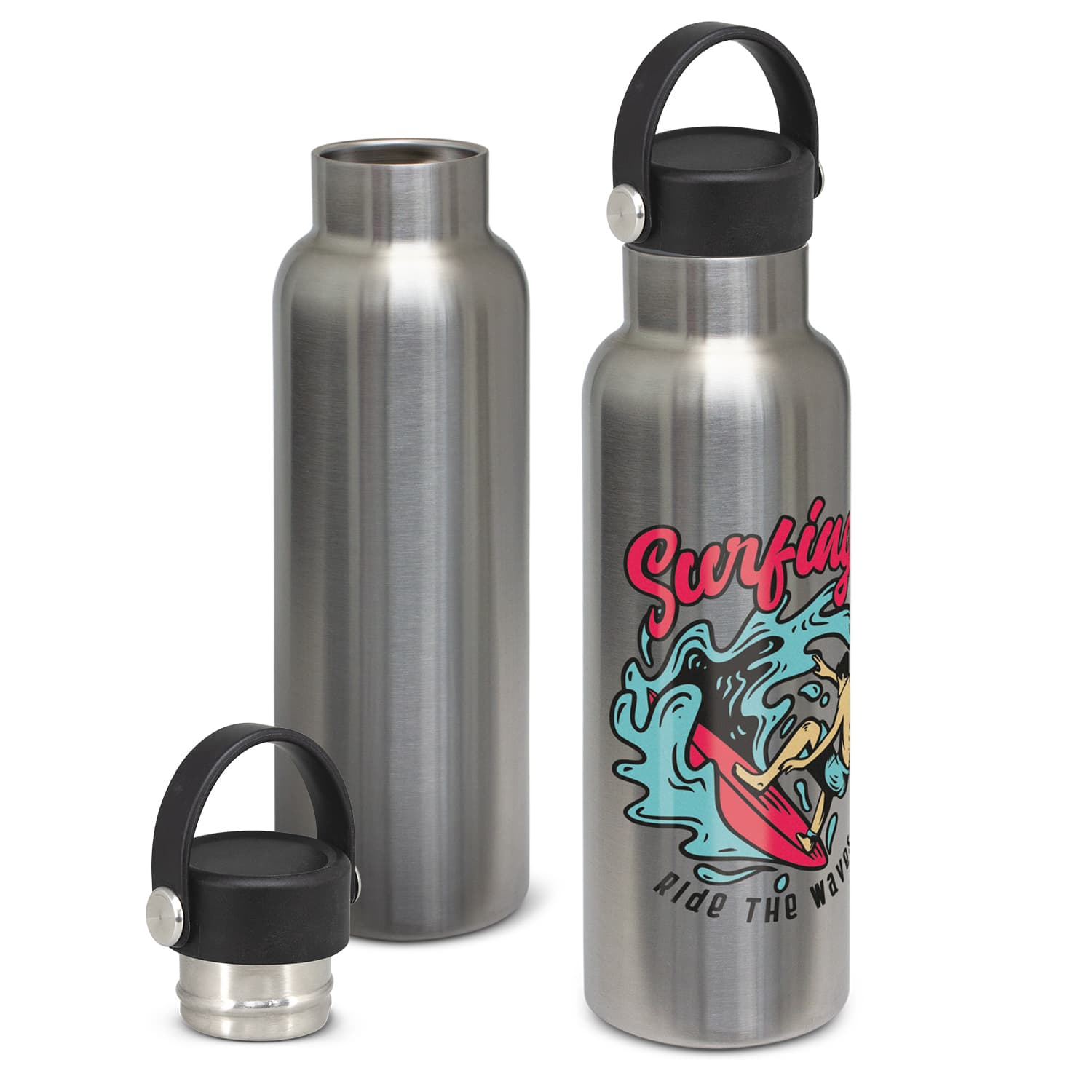 Nomad Vacuum Bottle Stainless Carry Lid 650ml · Product view