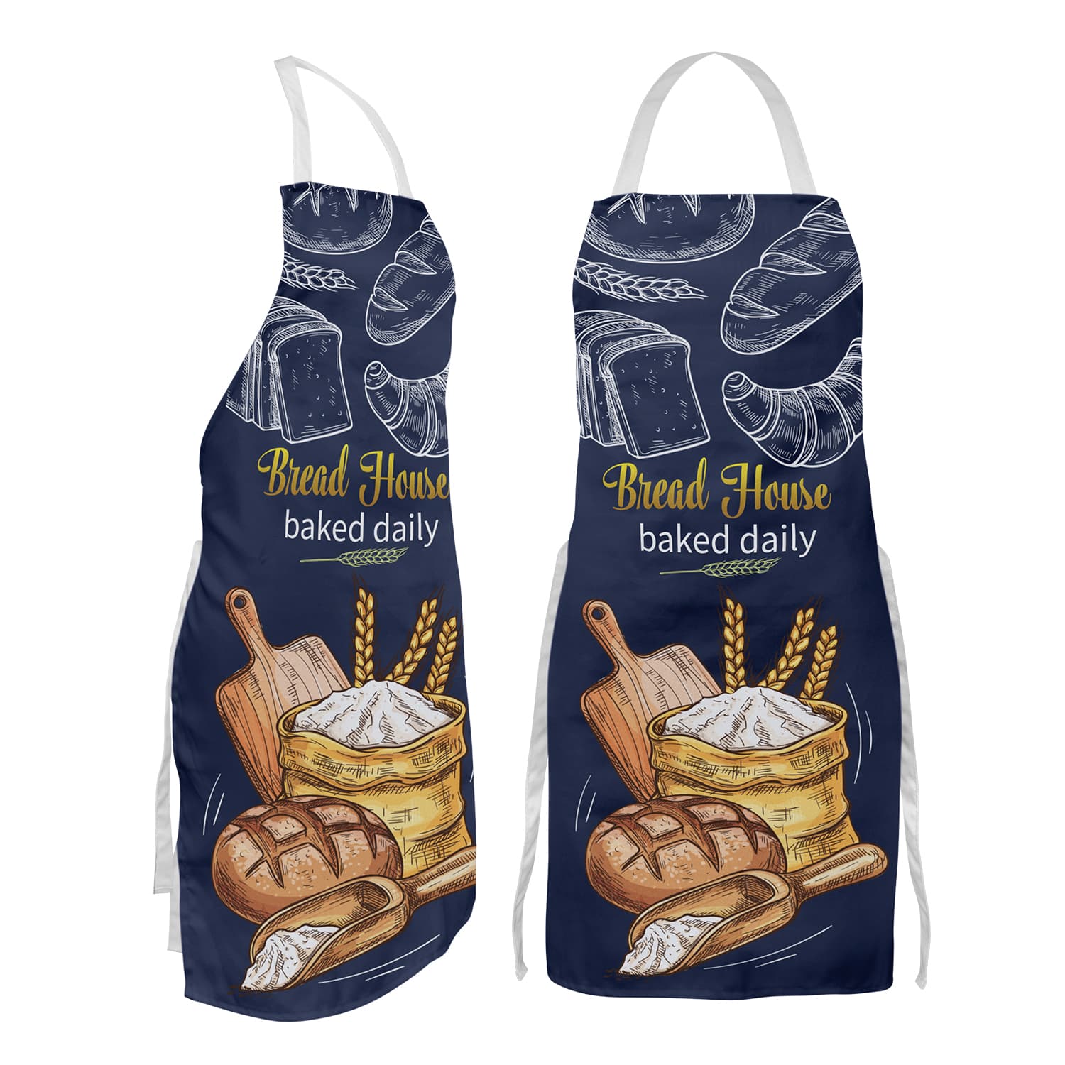 Renzo Full Colour Bib Apron · Product view