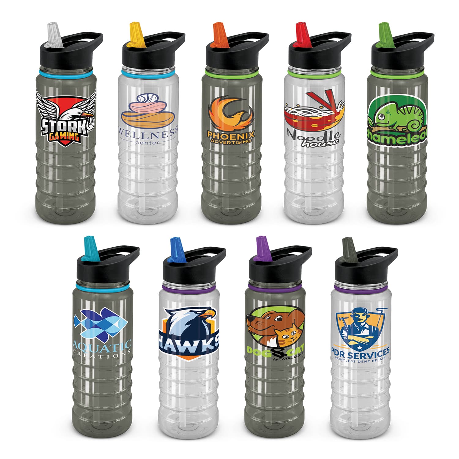 Triton Elite Bottle Clear And Black 750ml · Product view