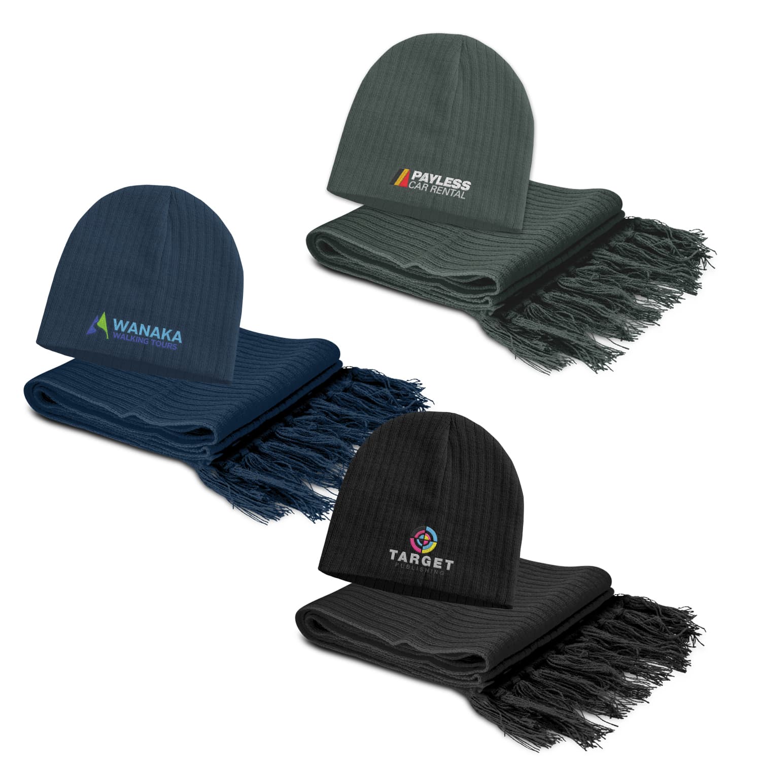 Nebraska Scarf And Beanie Set · Product view