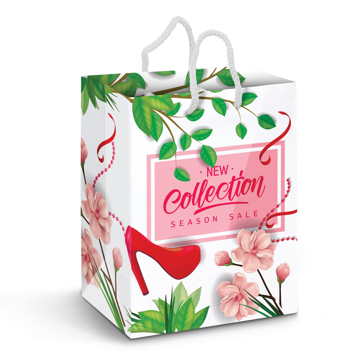 Large Laminated Paper Carry Bag Full Colour · Product view