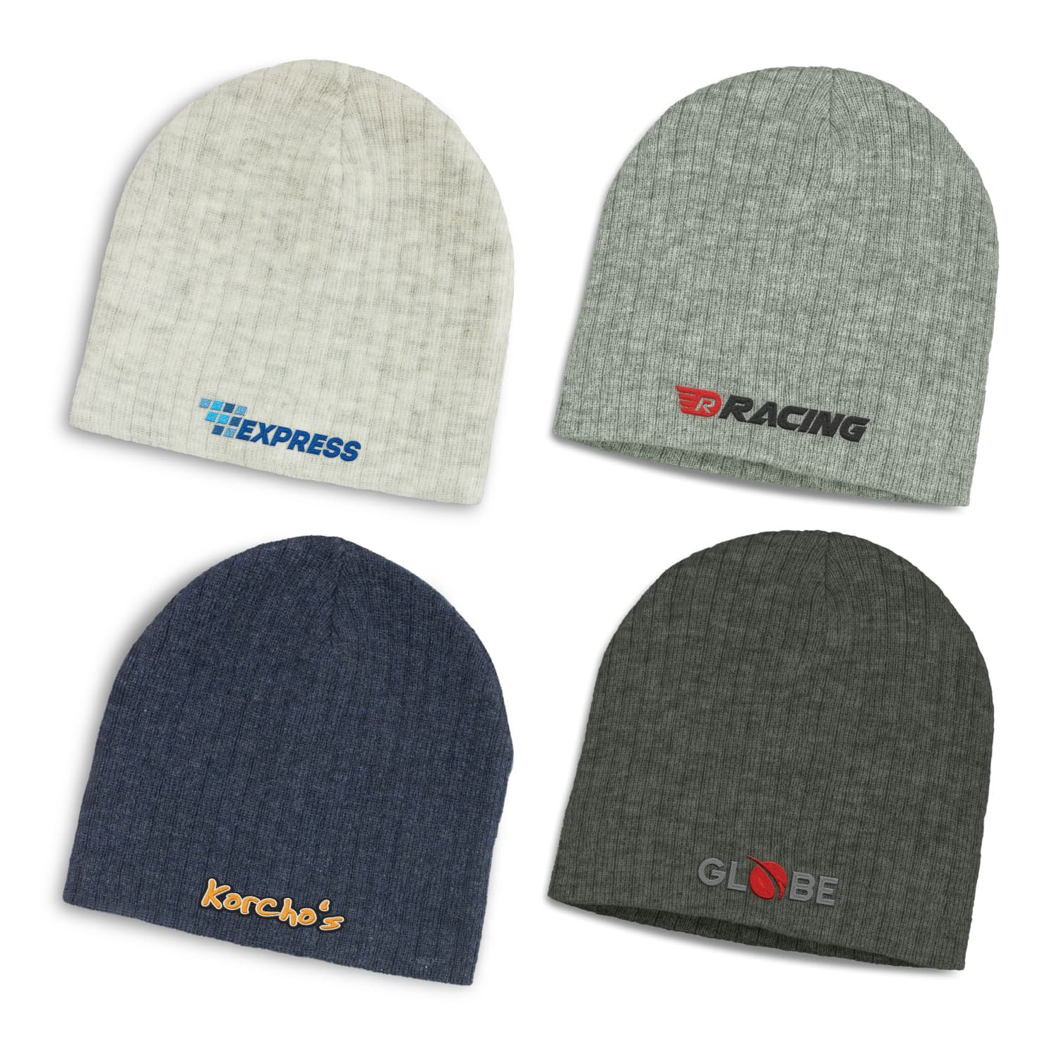 Nebraska Heather Cable Knit Beanie · Product view