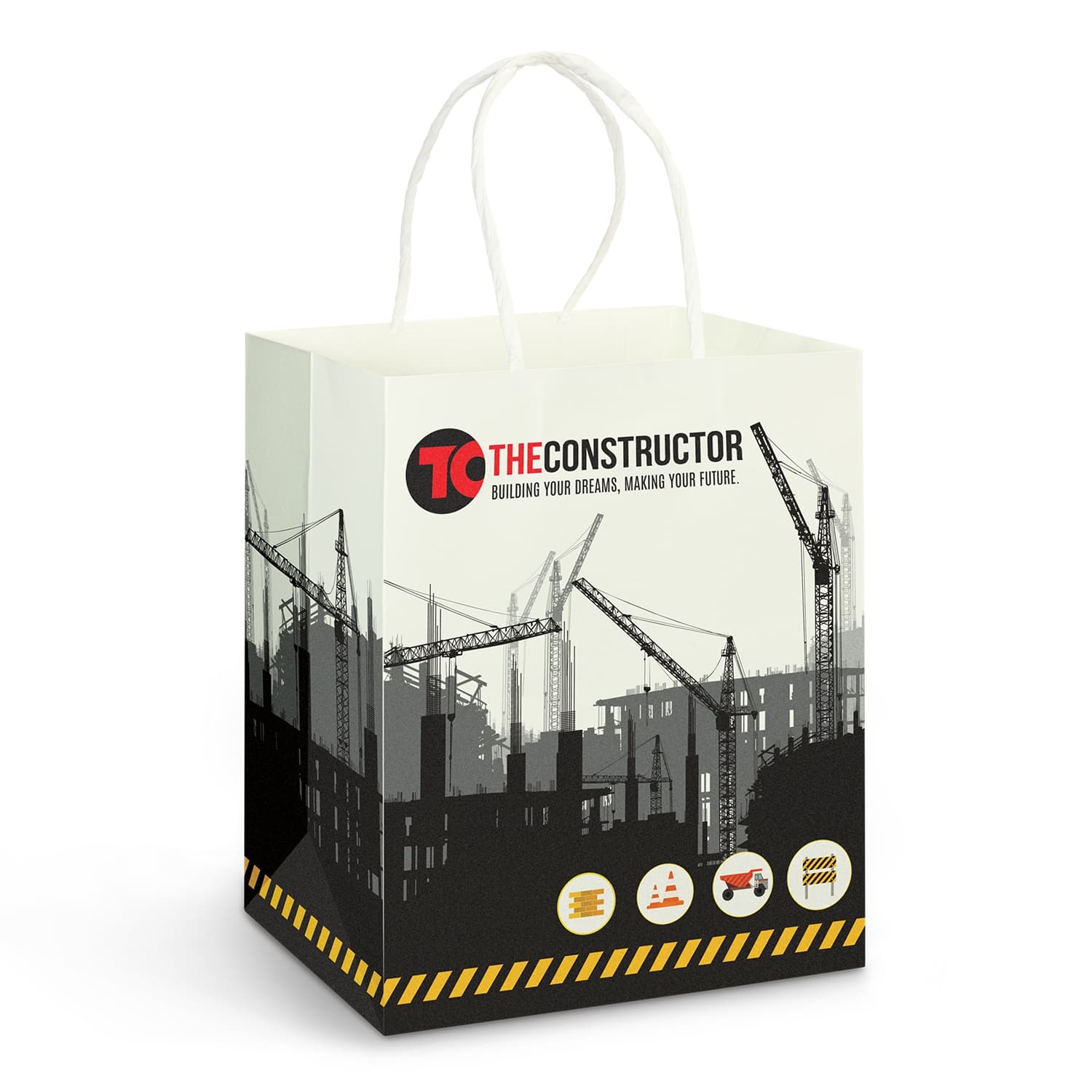 Medium Paper Carry Bag Full Colour · Product view