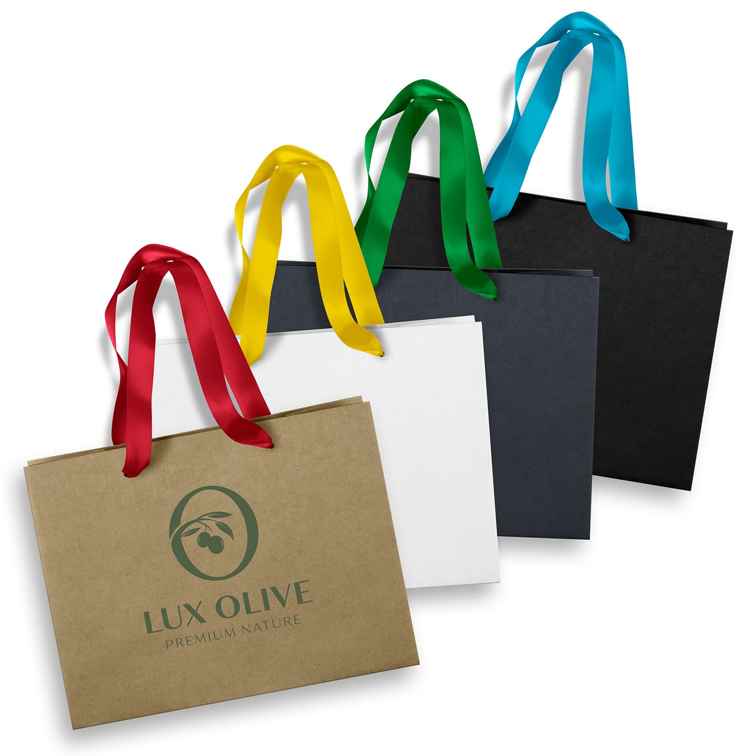 Medium Ribbon Handle Paper Bag · Product view