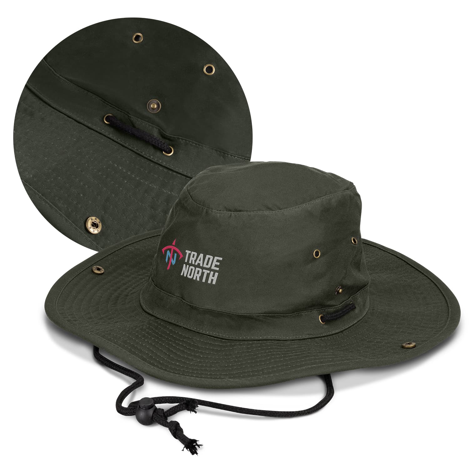 Oilskin Wide Brim Hat · Product view