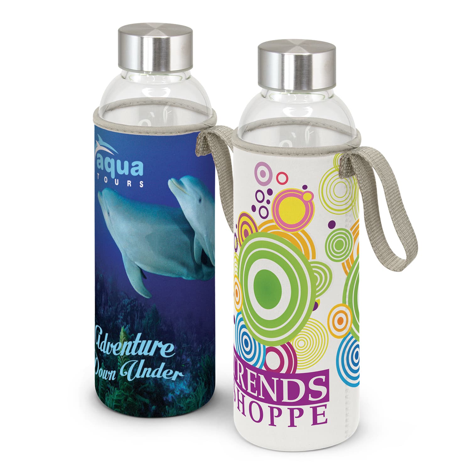 Smilie Venus Glass Bottle Full Colour 600ml · Product view