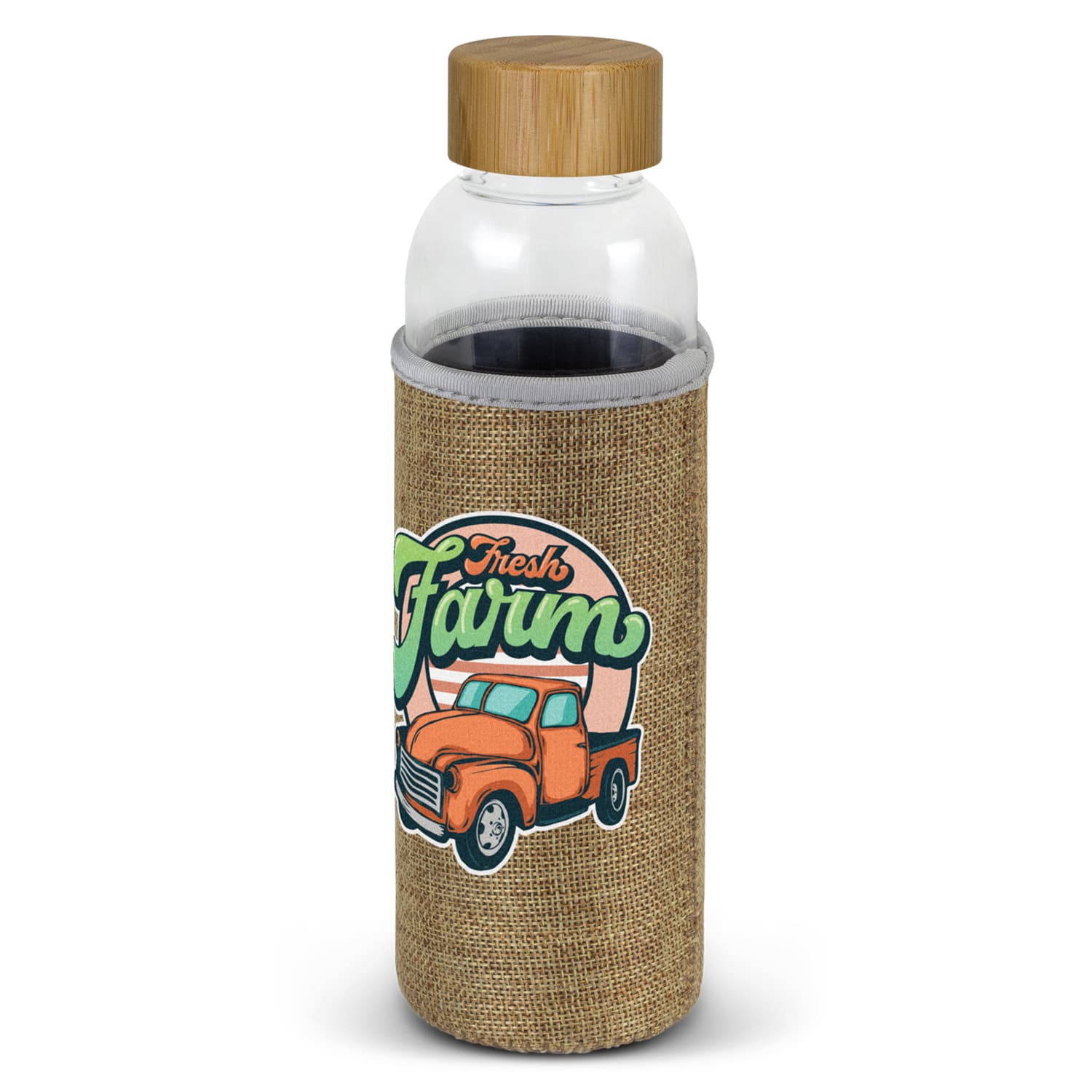 Smilie Eden Glass Bottle Natural Sleeve · Product view