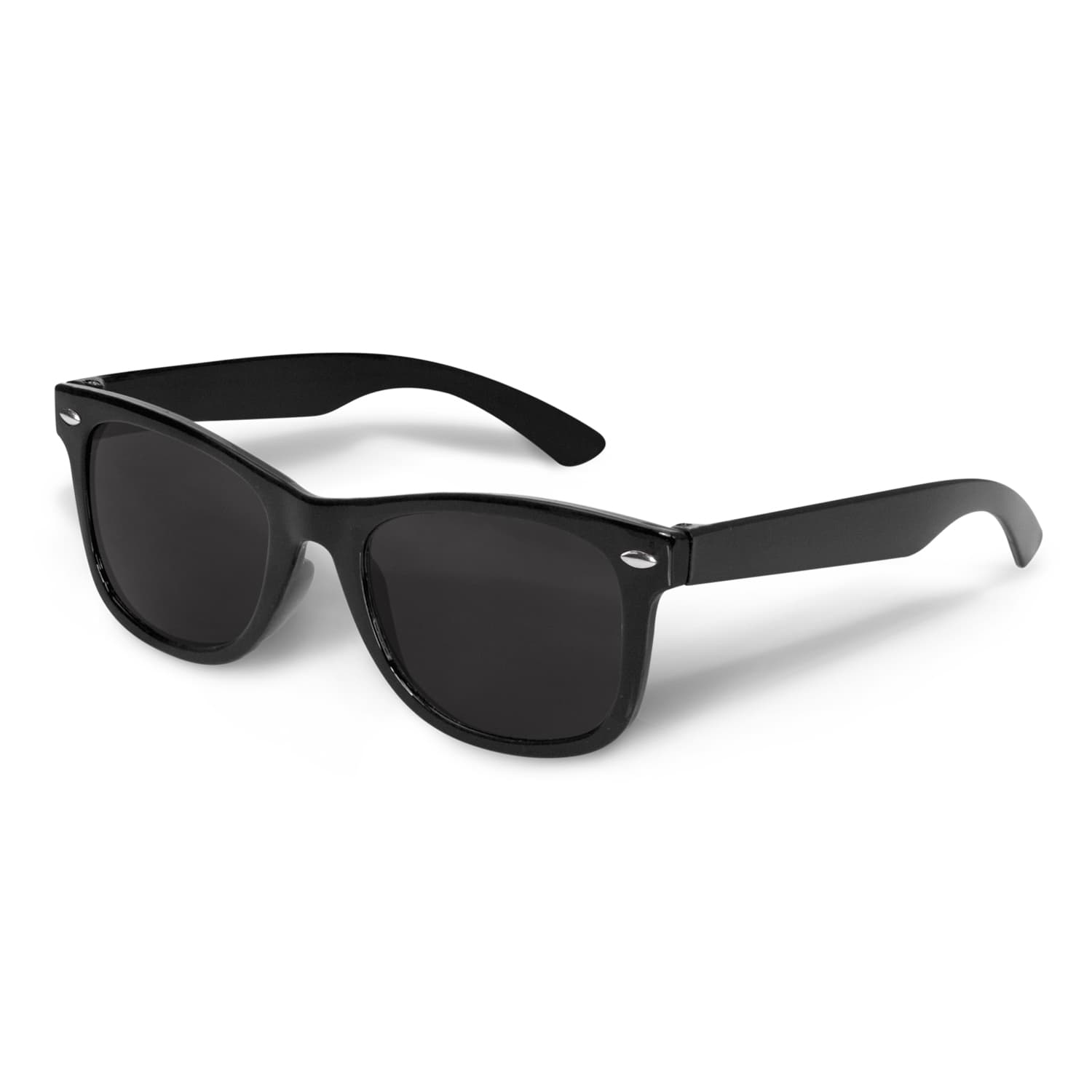 Malibu Kids Sunglasses · Black With Black Lens · front