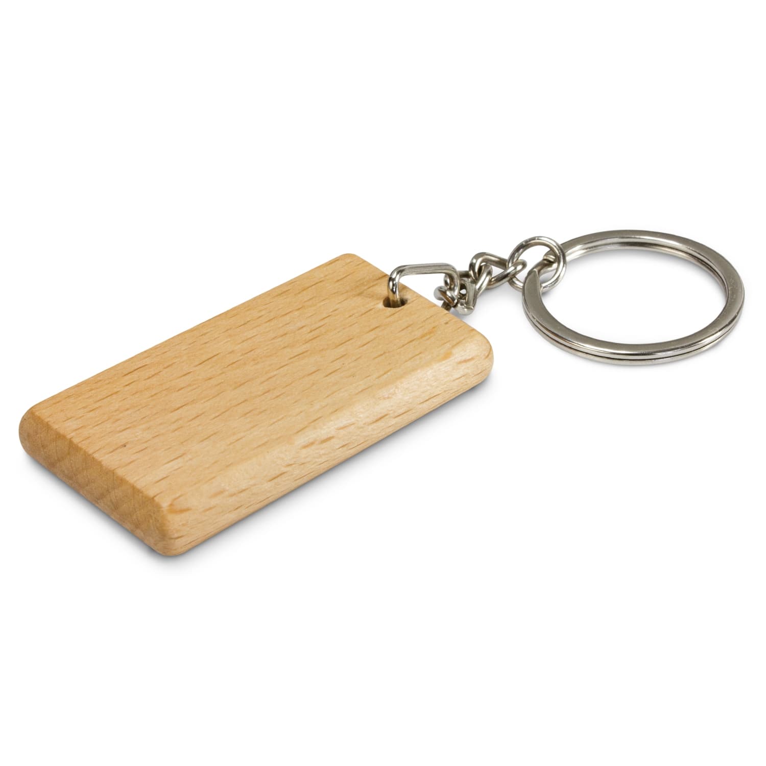 Artisan Key Ring - Rectangle · Natural · front