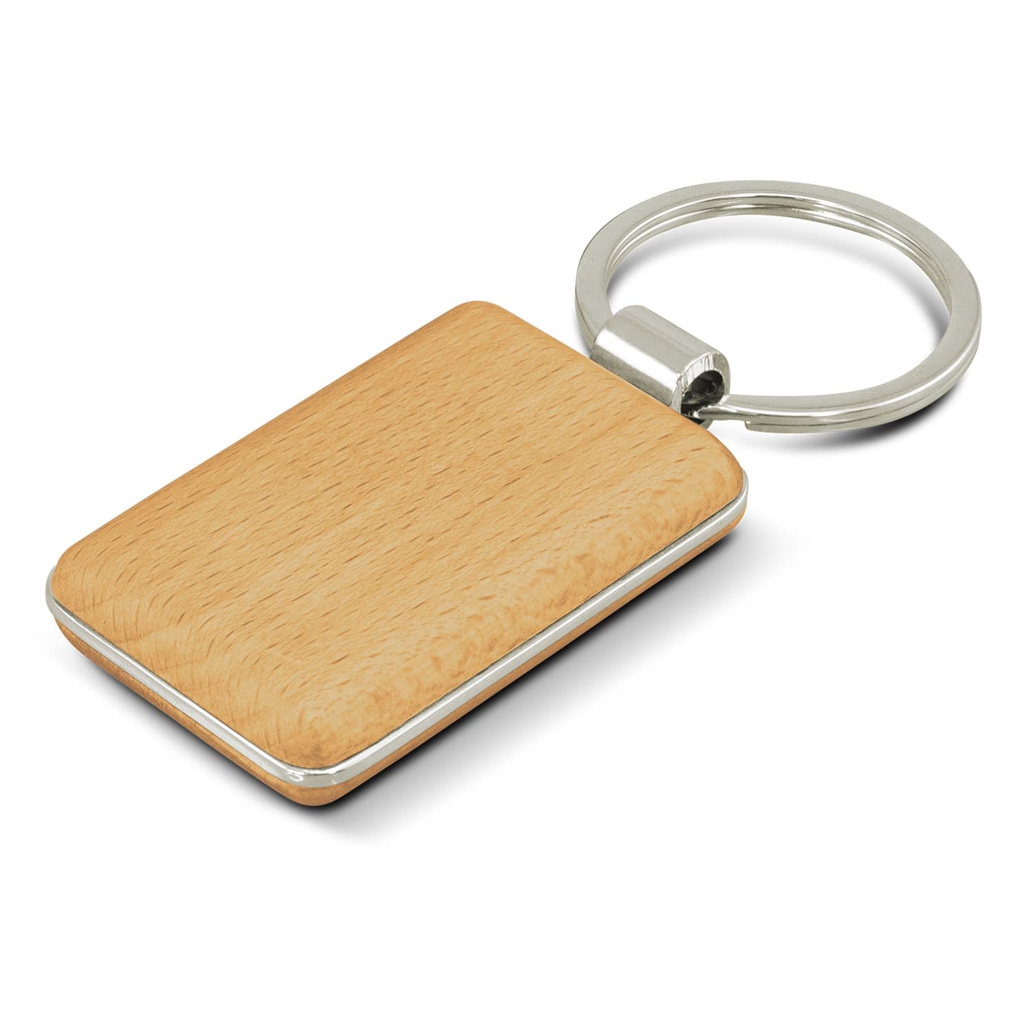 Echo Key Ring - Rectangle · Natural · front