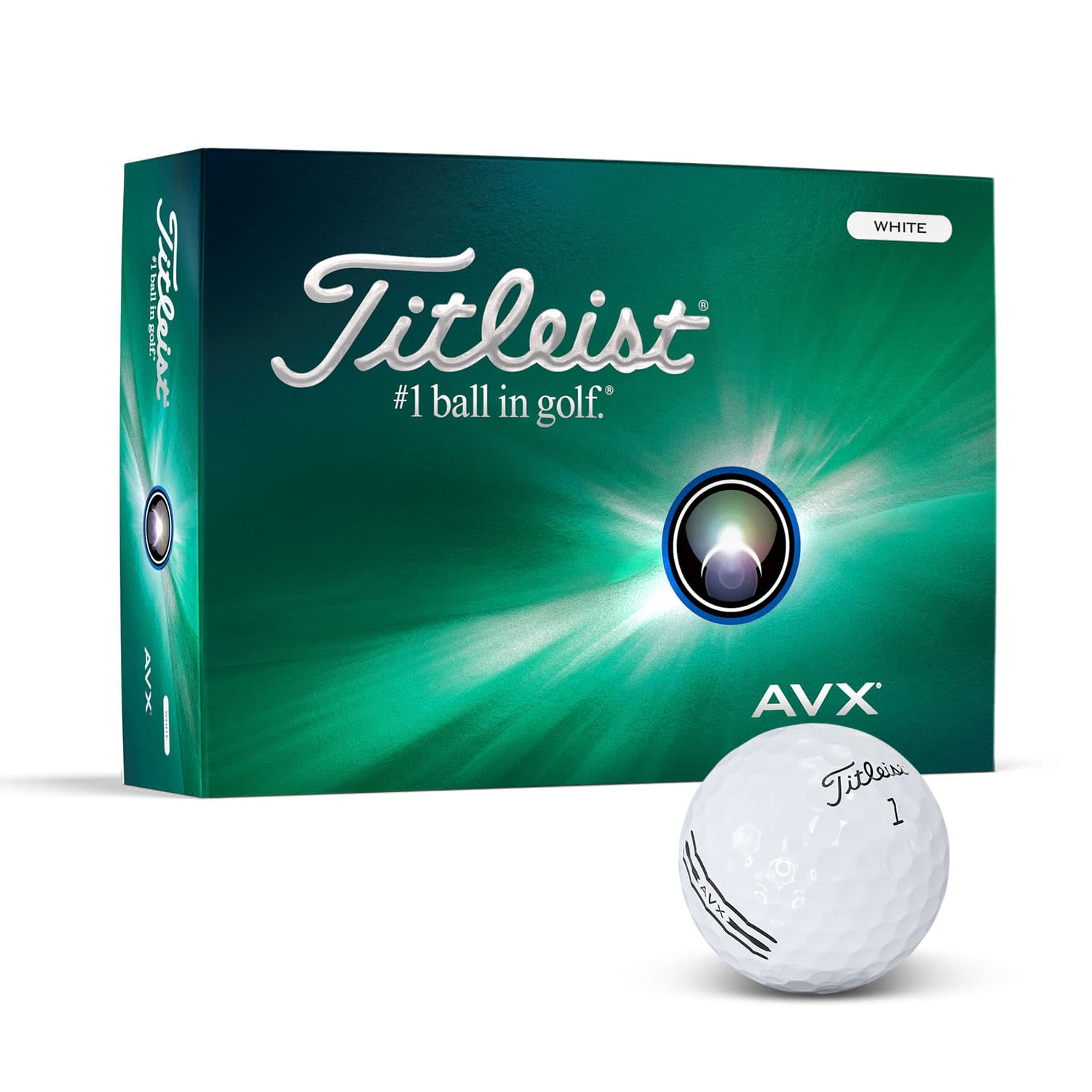 Titleist AVX Golf Ball · White · front