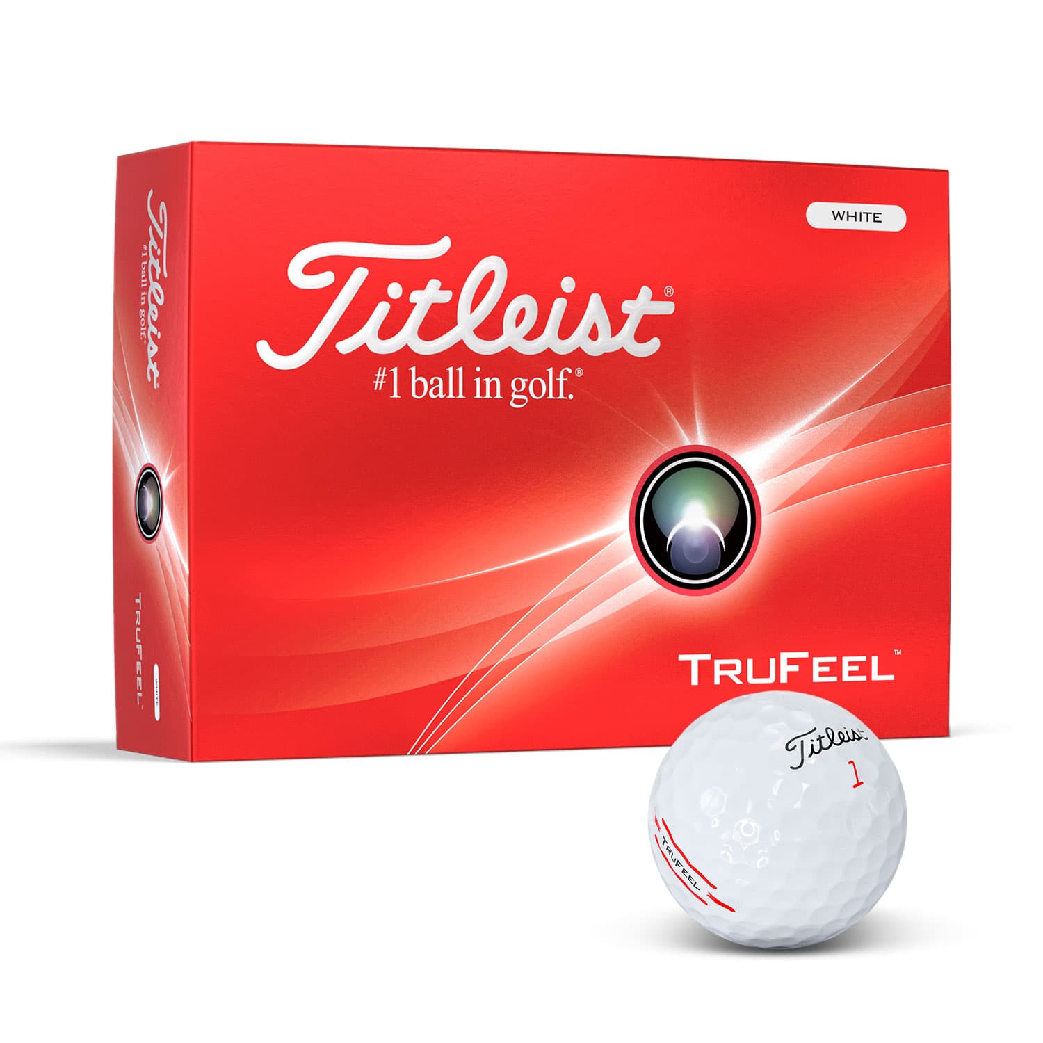 Titleist TruFeel Golf Ball · White · front