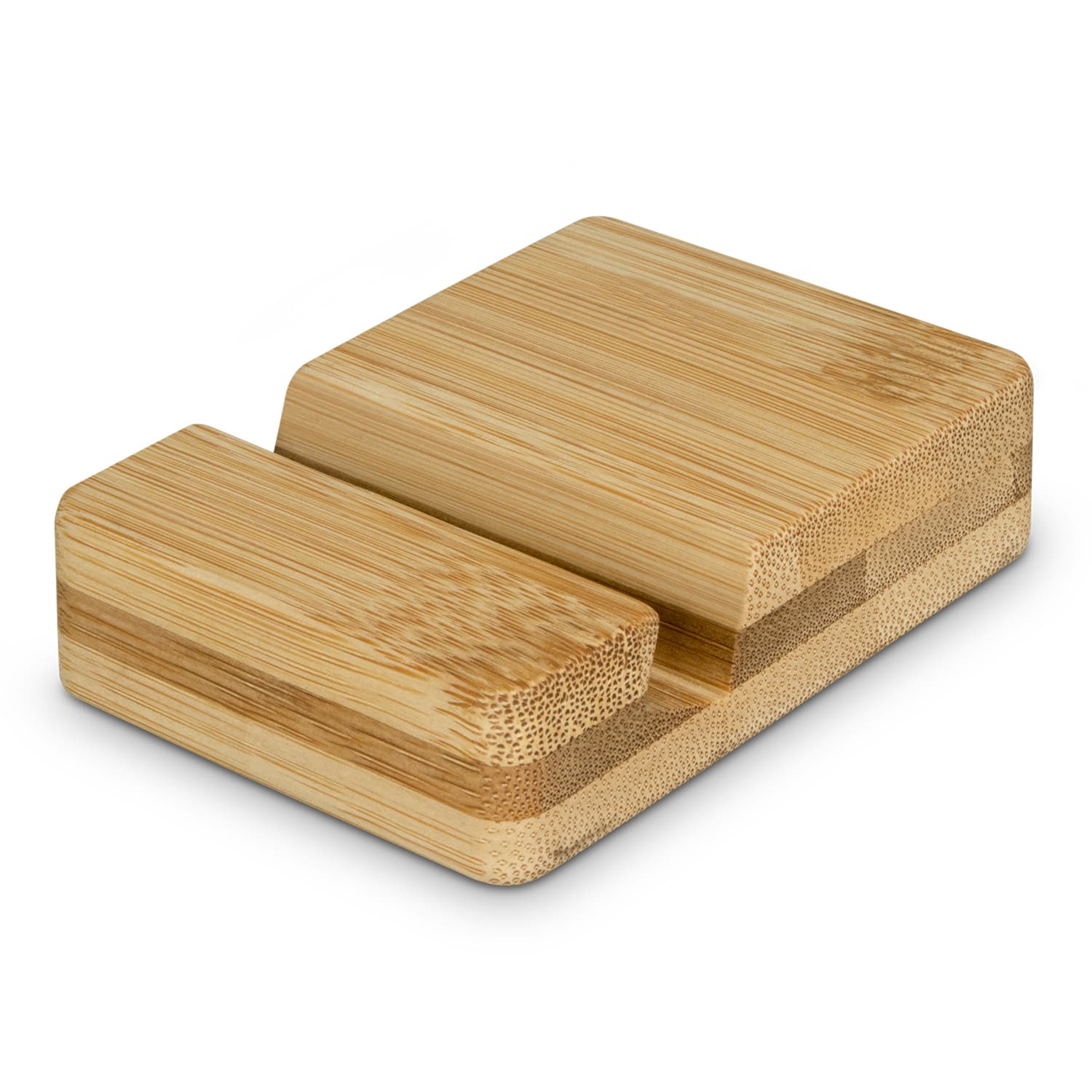Bamboo Phone Stand · Natural · front