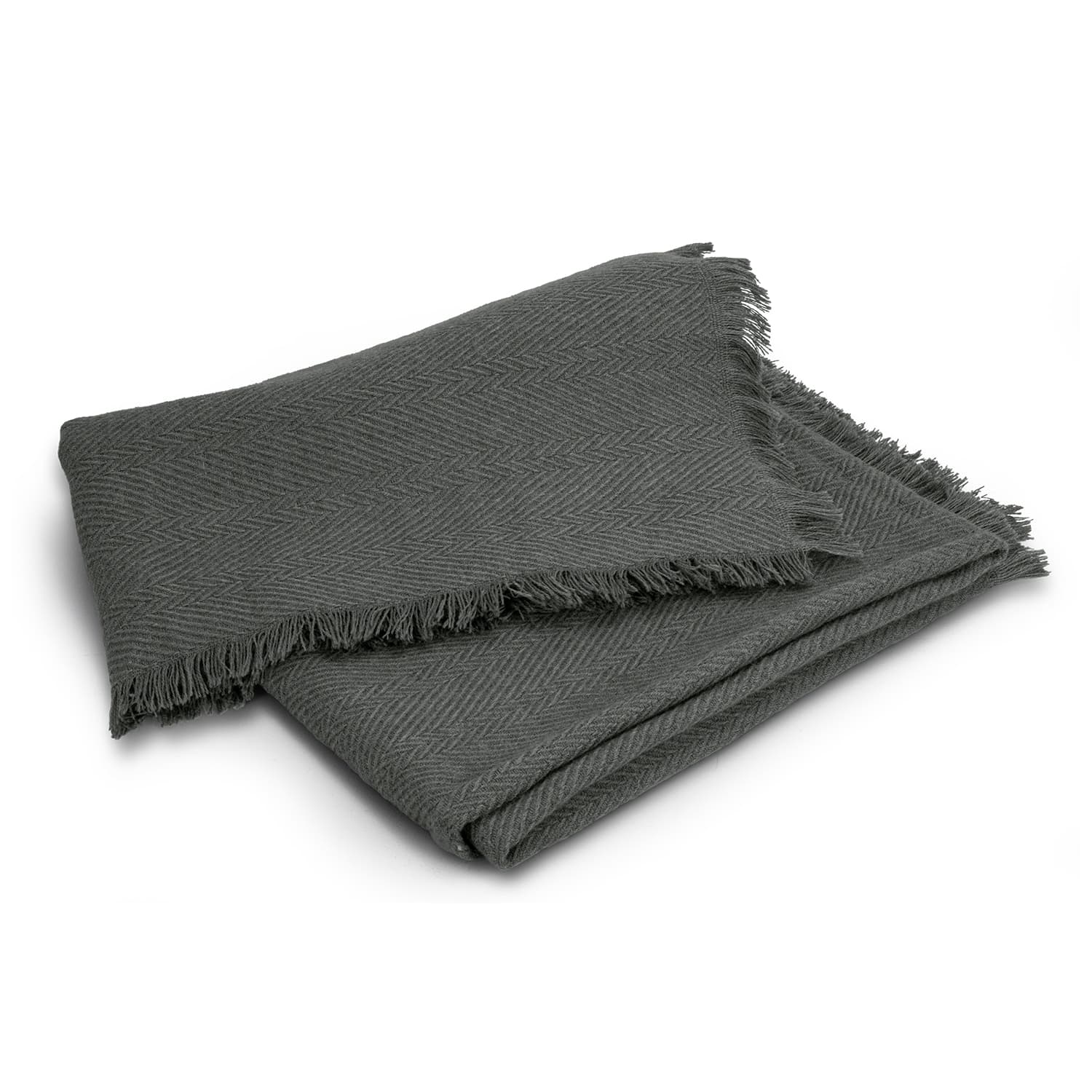 Belfast Throw Blanket · Charcoal · front