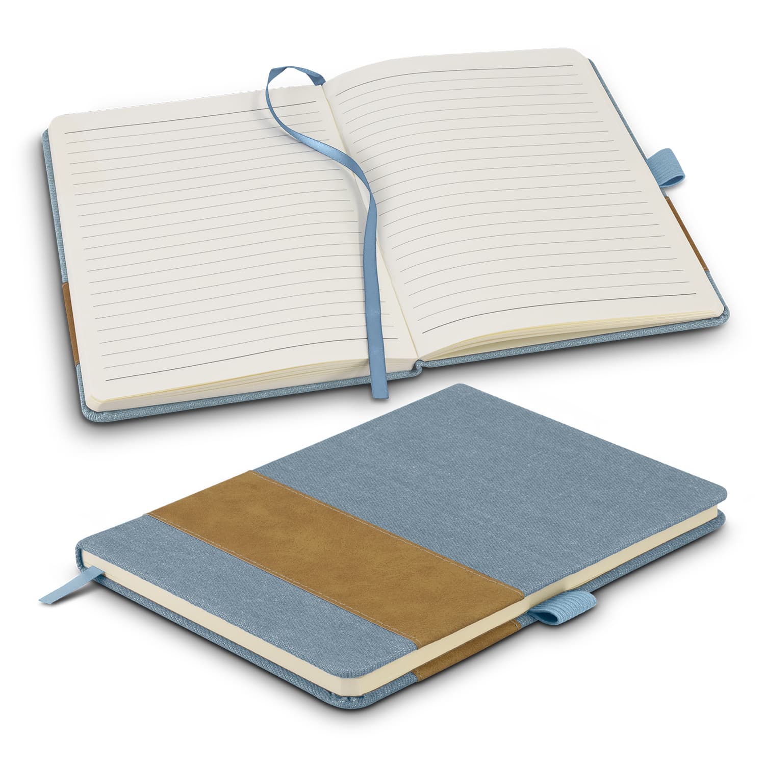 Denim Notebook · Light Blue · front