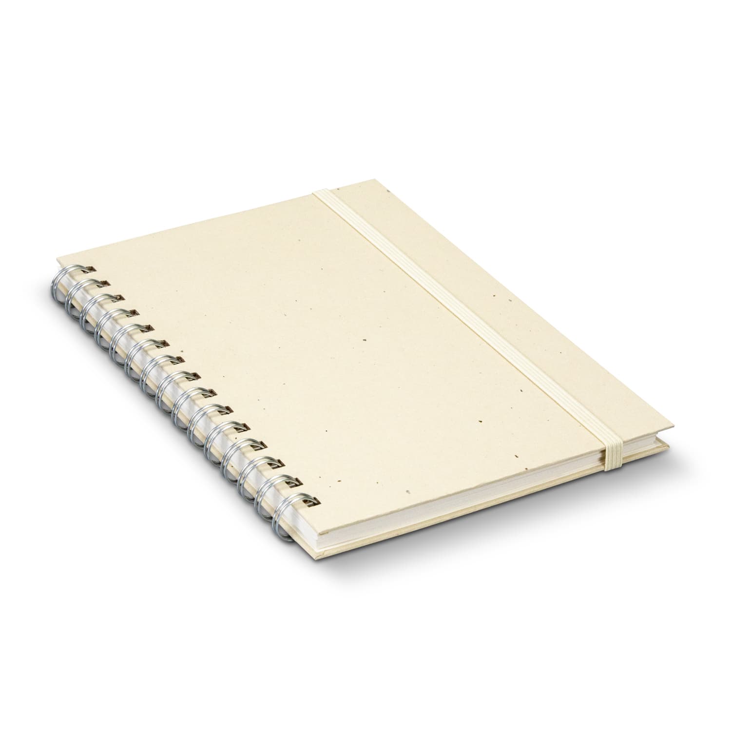 Terra Recycled Paper Spiral Notebook · Natural · front