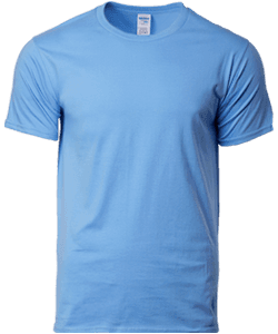 Cotton Adult Ring Spun T-Shirt 180gsm · Carolina Blue · front